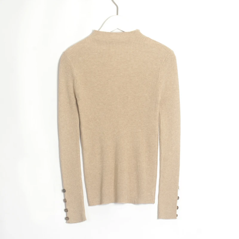 Wixra женские эластичные свитера новые модные однотонные пуловеры вязаные на