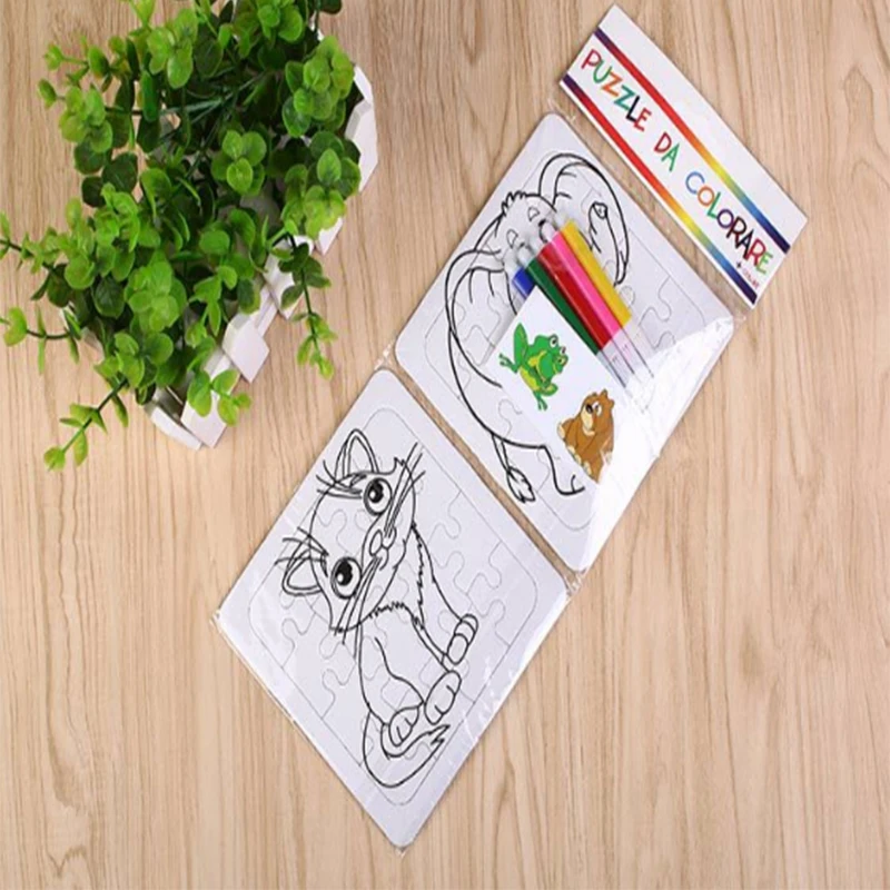 DIY краски дудлы и заполните Цвет Головоломки | Игрушки хобби