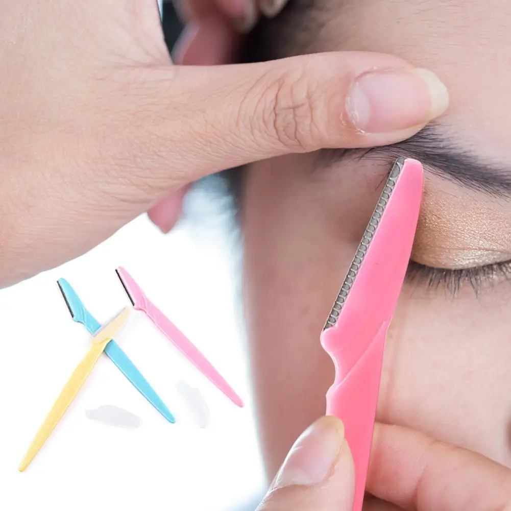 3 шт. легкая Бритва для бровей женские триммеры без вреда кожи лопатки инструмент