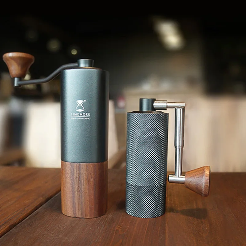 Timemore-molinillo de caf&eacute; con mango G1, n&uacute;cleo de molienda, rebaba de recubrimiento de titanio, actualizaci&oacute;n, s&uacute;per manual-3