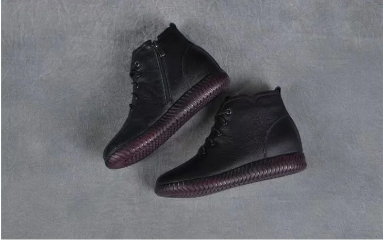 Кожаные туфли на плоской подошве со шнуровкой | Обувь