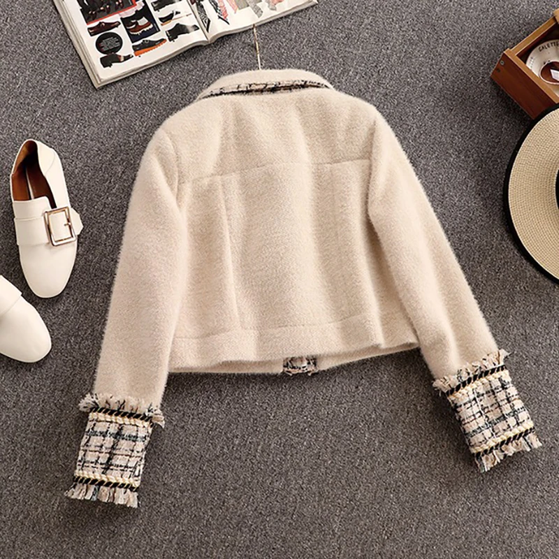 Осенне-зимний твидовый Женский комплект из 2 предметов 2020 Высококачественная