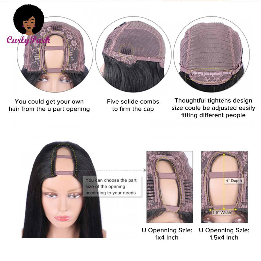 Натуральные дешевые волосы парик афро кудрявые бразильские с левой частью