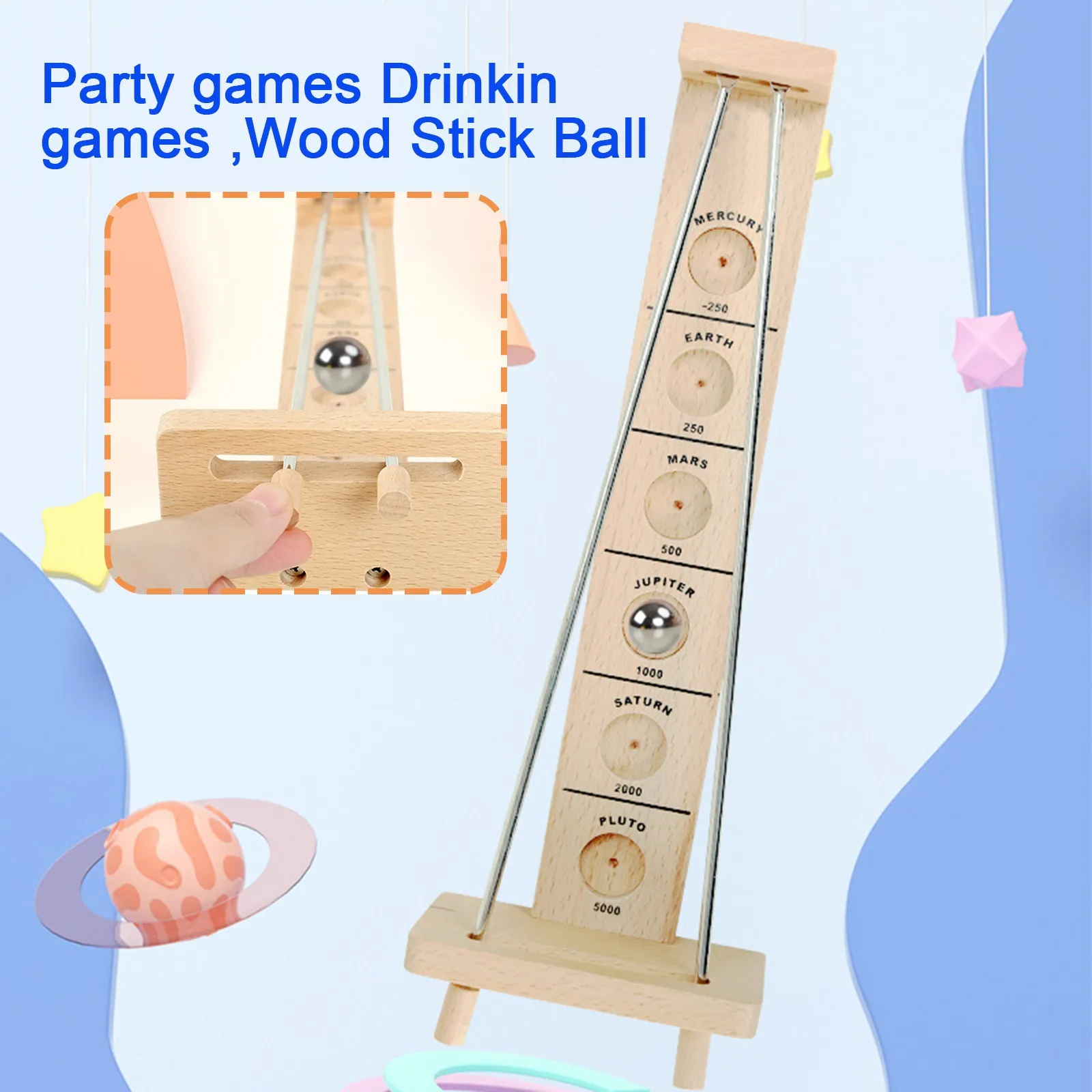 Модные Алкогольная игра игрушка деревянные палочки красная объемная точка