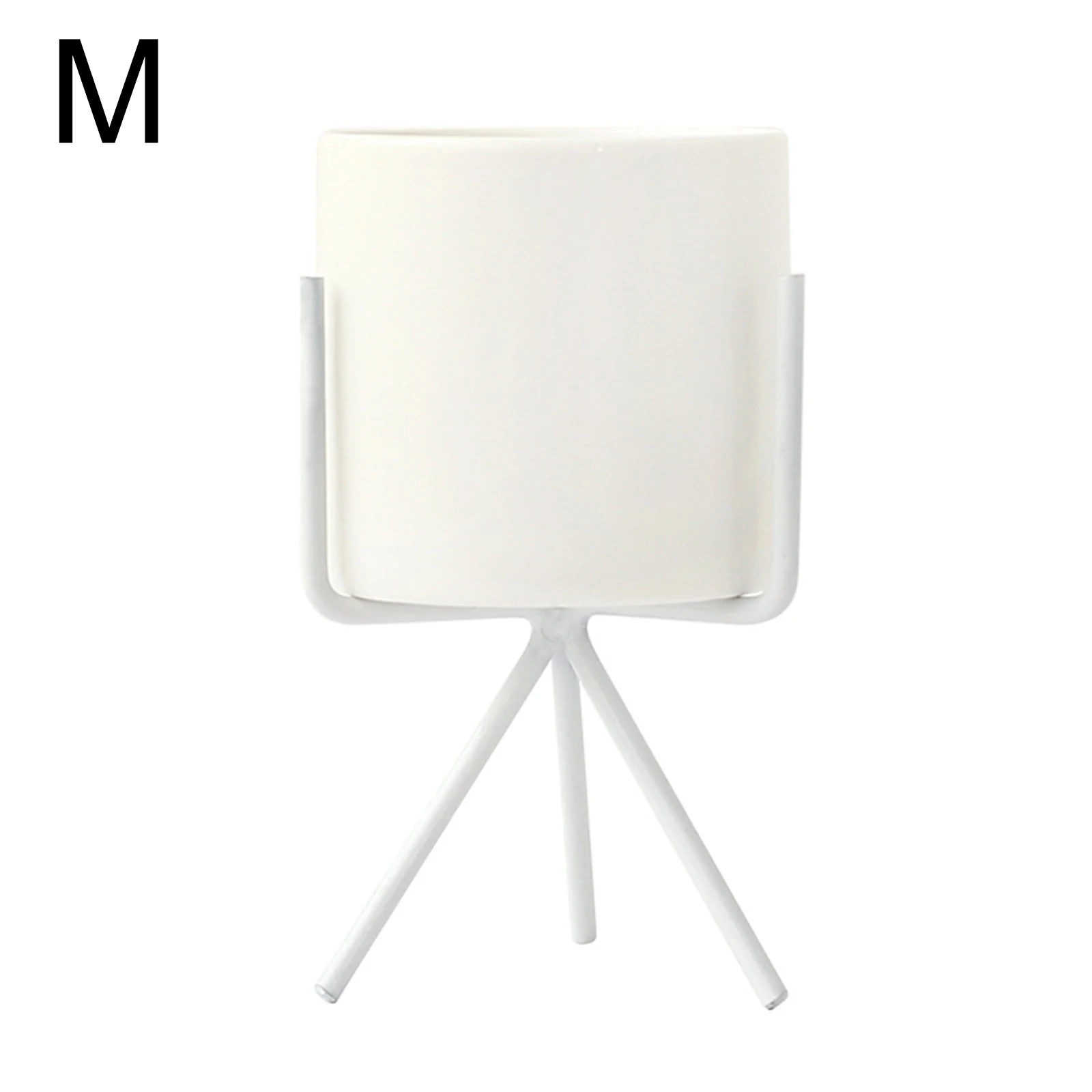 

Ceramic Flower Pot Indoor Plant Display Planter with Stand Holder Cafe Home Decor L9