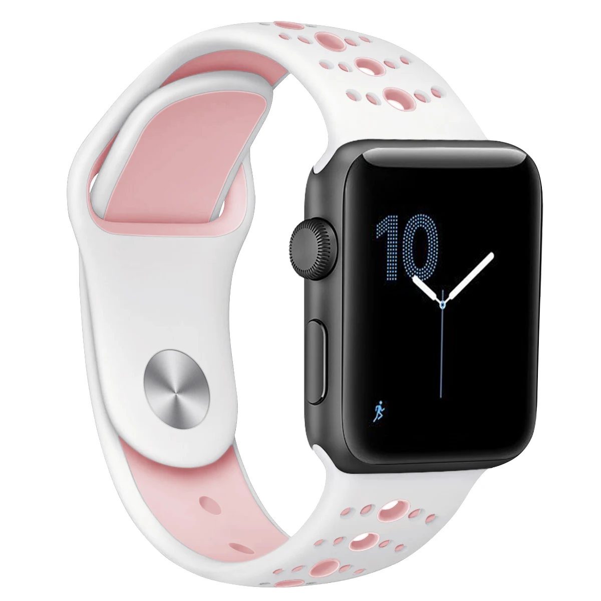 Ремешок для наручных часов Apple Watch 38 мм 40 мм 42 44 мм замена мягкий силиконовый ремешок совместим для наручных часов IWatch серии 4/3/2/1 81002
