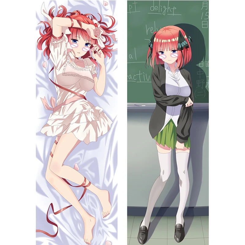 

The Quintessential Quintuplets Dakimakura Pillowcase 3D Double-sided Cartoon Nakano Nino Body Pillow Cover Cosplay Anime