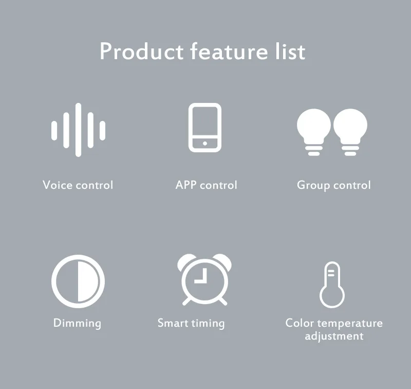 

Smart Led Light Bluetooth 7W RGBW Led Bulb BT Mesh Net Group Color Change Dimmable By IOS / Android APP AC100-240V DIY Color