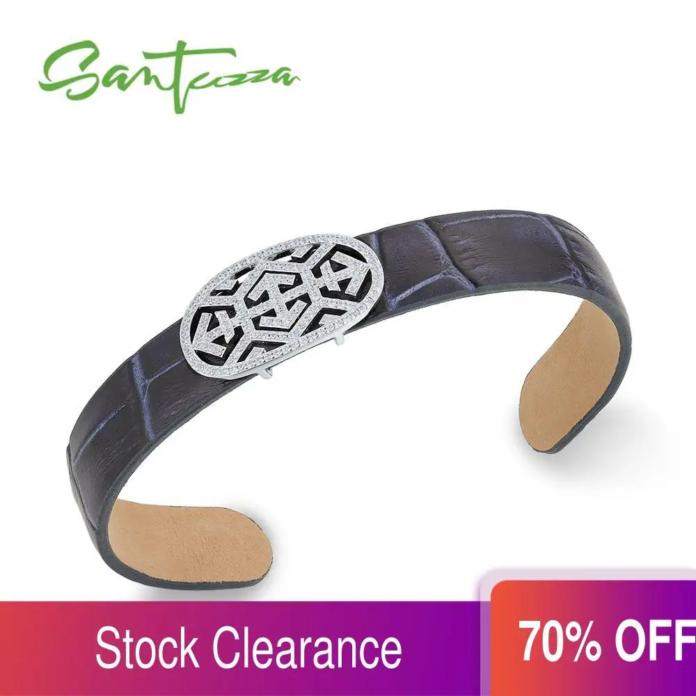 Женский и мужской серебряный браслет SANTUZZA регулируемый из серебра 925 пробы