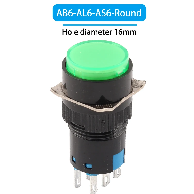 

Кнопочный переключатель питания DIY GO 16мм 5/8 контакта 12/24/220В