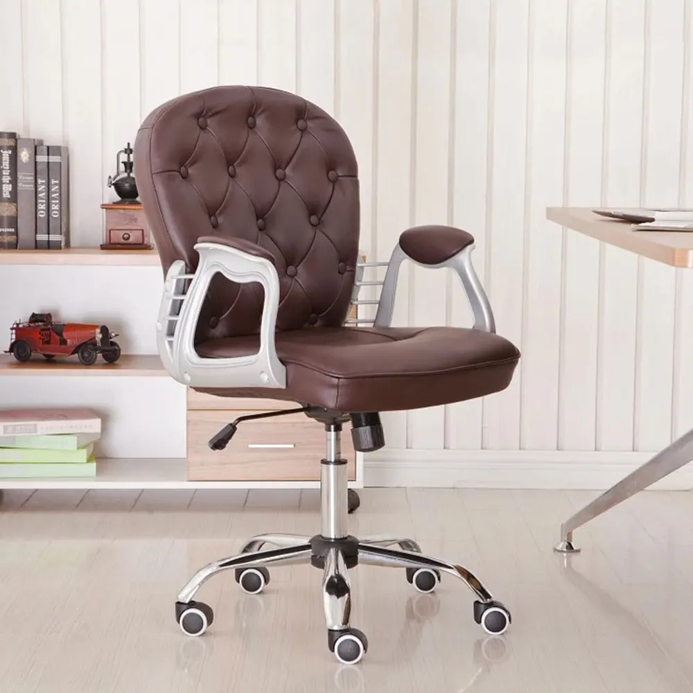 Кресло компьютерное SOKOLTEC офисное вращающееся черное с каретной стяжкой