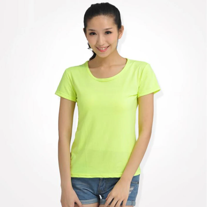 

Women Summer T shirts Brand Pop Fashion Women's Cotton Short Sleeved O-Neck Solid Color T-shirt Women Fashion Tshirt Tops