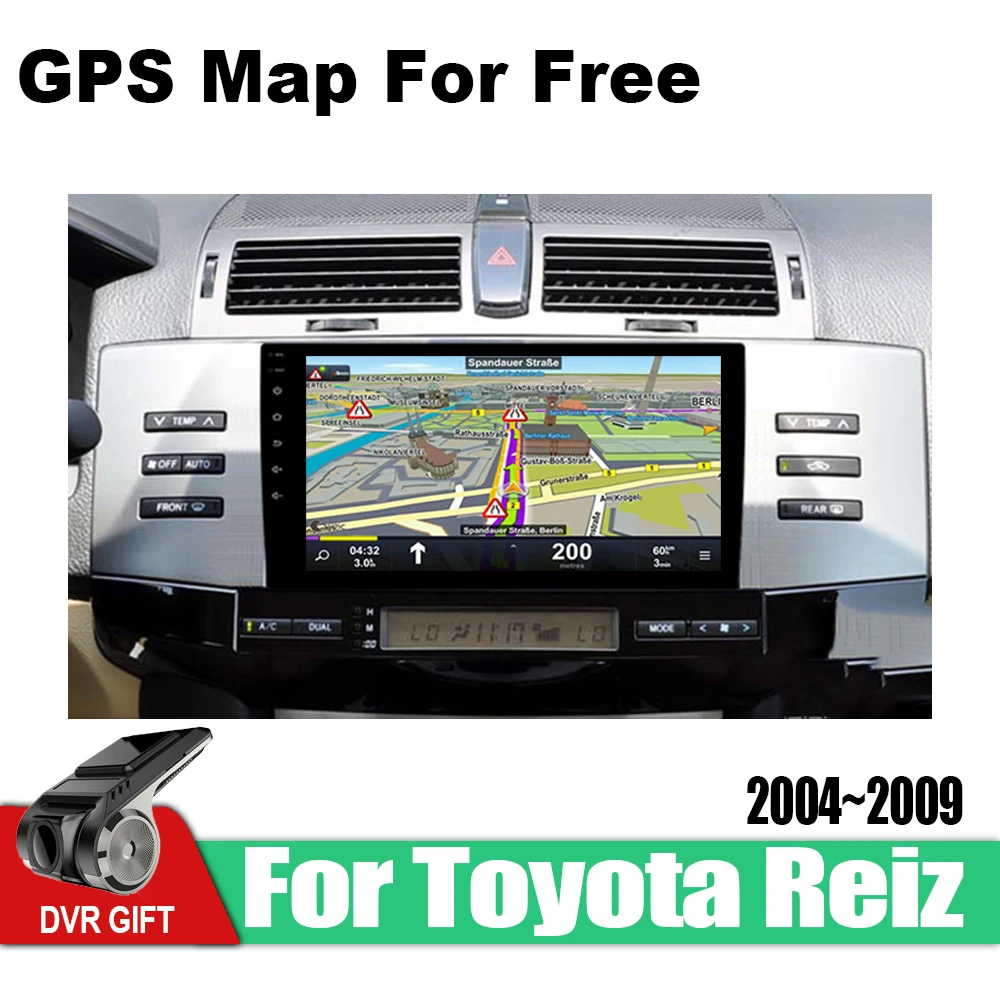 2din Android для Toyota Reiz 2004 2005 2006 2007 2008 2009 Автомобильная Автомагнитола GPS-навигация