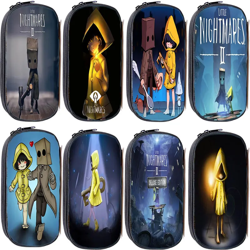 

Game Little Nightmares 2 Pencil Case Kids Kawaii Pencilcase Students Pen Bag Supplies School Box Pencil Pouch Stationery Bags