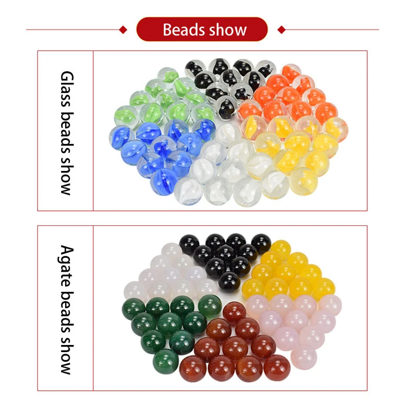 Высококачественные шашки из разноцветного стекла/агата китайские набор тонких