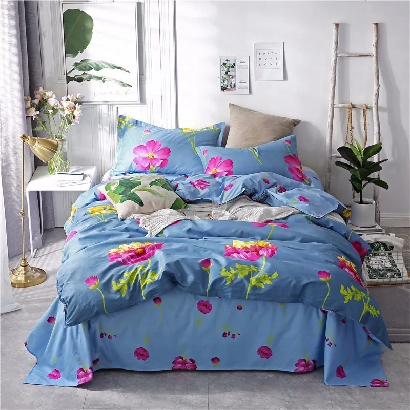 Новое модное одеяло покрывало 3/4 шт. комплект постельного белья для взрослых