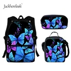 Рюкзак jackherelook с бабочкой на плечо для девочек-подростков, модный вместительный школьный ранец для студентов