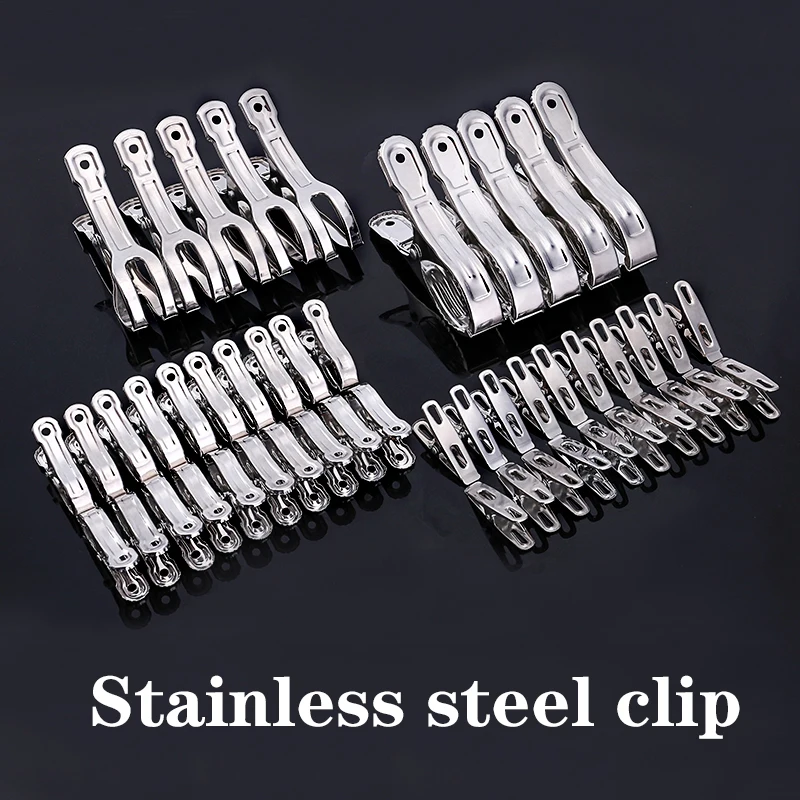Многофункциональные прищепки из нержавеющей стали ветрозащитные зажимы для