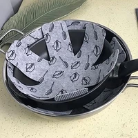 51pcs non stick protection for pad pan 3838cm divider to prevent scratching separate and protect surfaces cookware