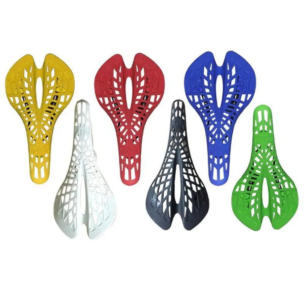 

Bicycle Spider Cushion Road Bike Seat Cushion Mountain Bike Spider Web Biker Seat Dead Flying Hollow Bike Seat Cushion 6 Colors