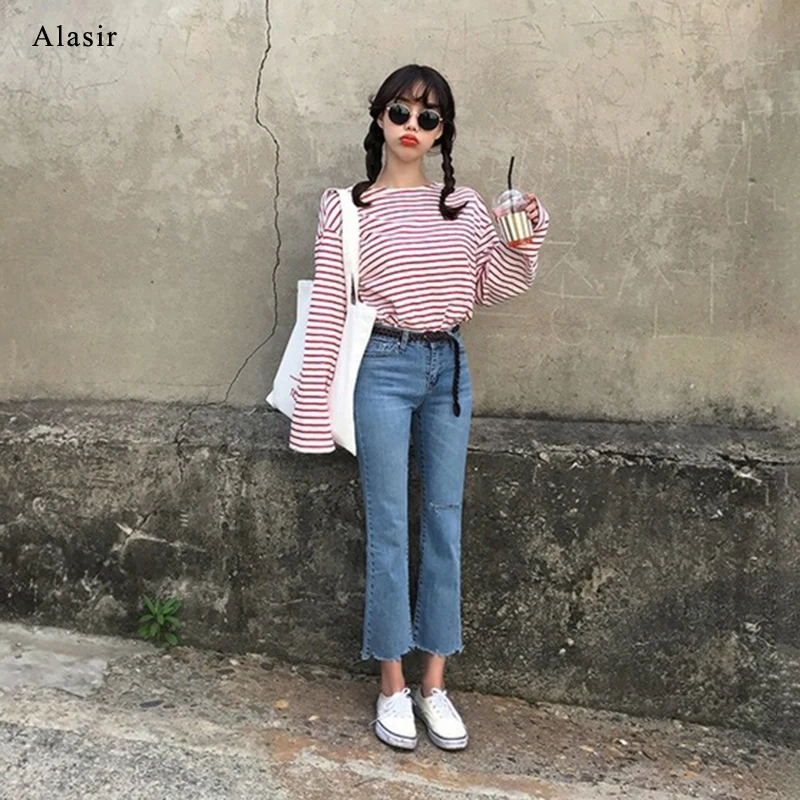 Alasir простая Холщовая Сумка с буквенным принтом для женщин корейский стиль сумки