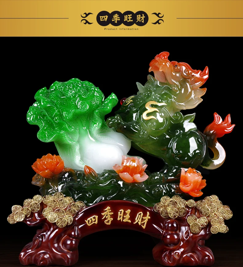 Billig 2021 HAUSE BÜRO UNTERNEHMEN SHOP GUTE LUCK GELD MASKOTTCHEN KRISTALL HARZ ZHAO CAI DRACHEN PI XIU FENG SHUI DEKORATIVE STATUE TALISMAN
