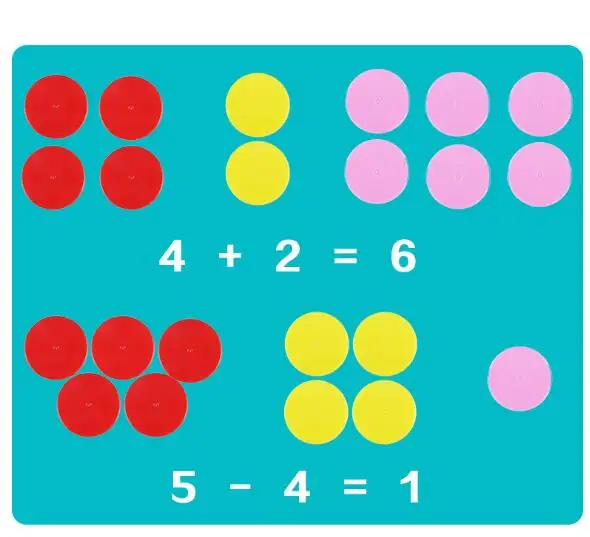 50 шт. 3 см подсчета диск Цвет чип игровая валюта ребенка цифровой Когнитивное
