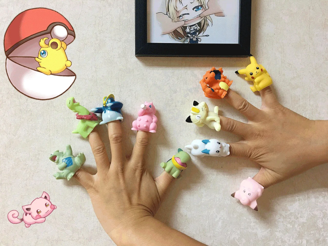 

Покемон Карманный шар монстров Покемон 44 маленький номер гаражный набор кукольные украшения