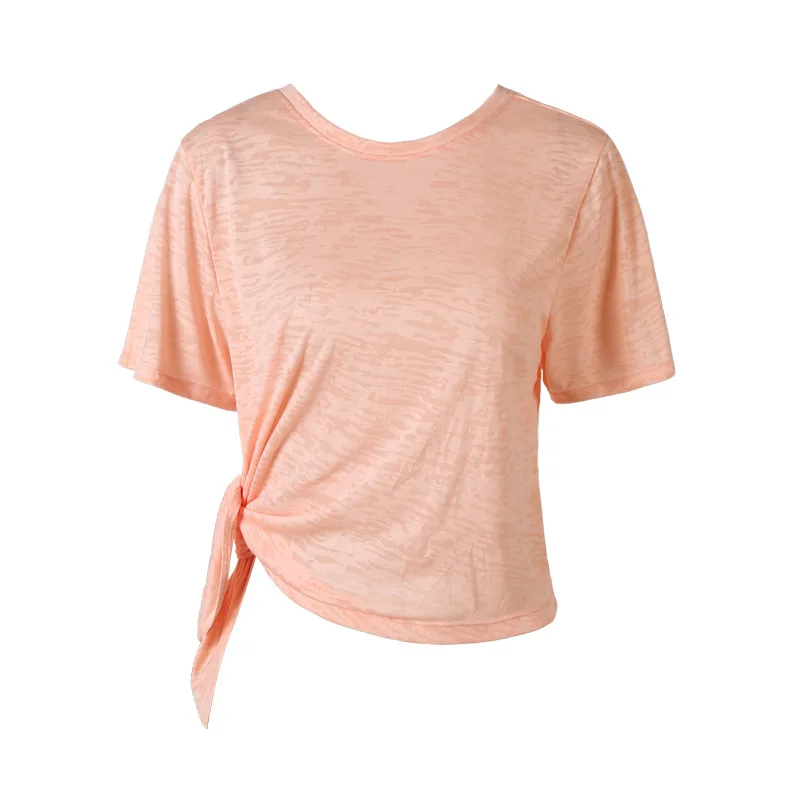 

Workout clothes women's beauty back quick-drying short-sleeved women's yoga clothes loose sports T-shirts running training