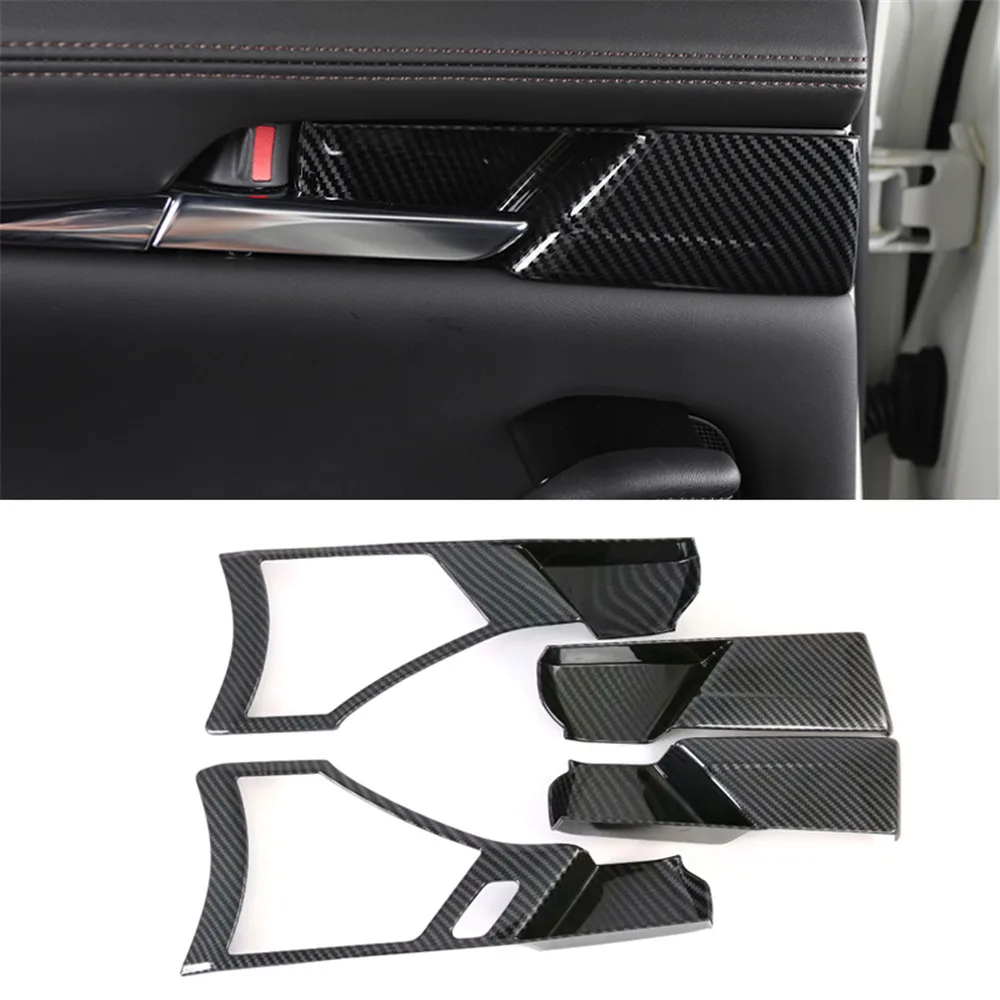 Карбоновая рамка для внутренней дверной ручки автомобиля защитный чехол отделка