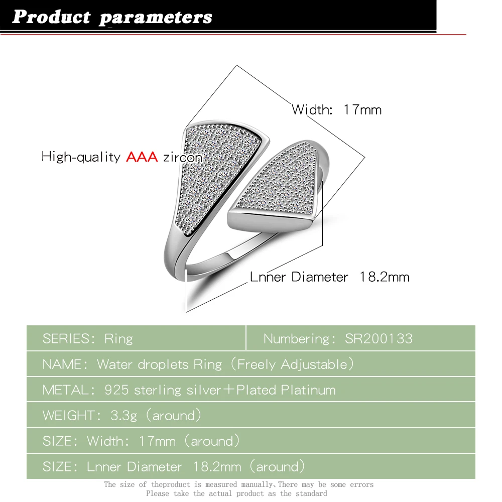 Женское кольцо на указательный палец из серебра 100% пробы | Украшения и аксессуары