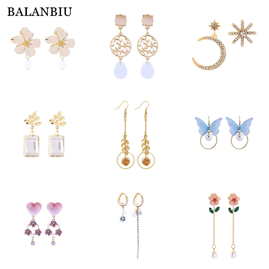 BALANBIU различные типы акриловых жемчужных кристаллов эмаль луна звезда бабочка