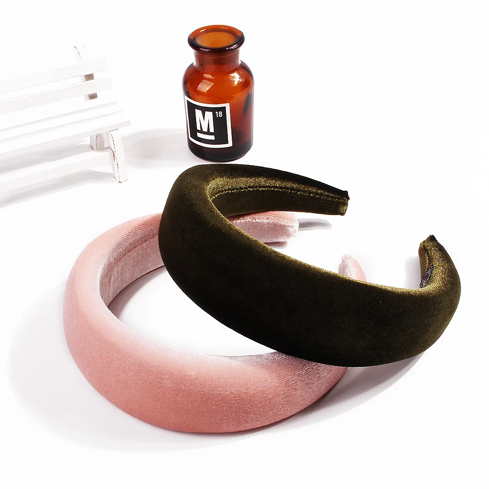 Повязка на голову женская плотная бархатная для занятий йогой | Спорт и