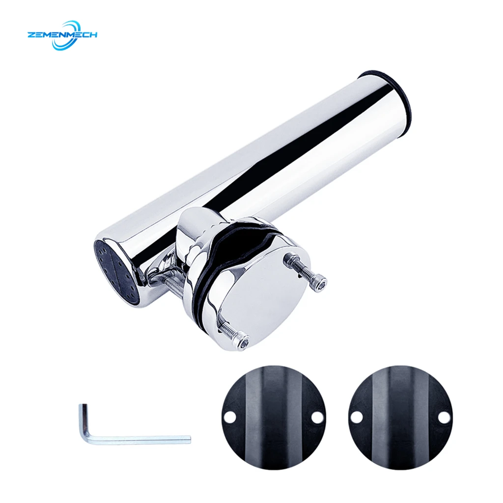 

316 Stainless Steel Fishing Rod Rack Holder Rail Mounted Rest Pole Bracket Support for 25 to 51mm Rail Marine Yacht Boat