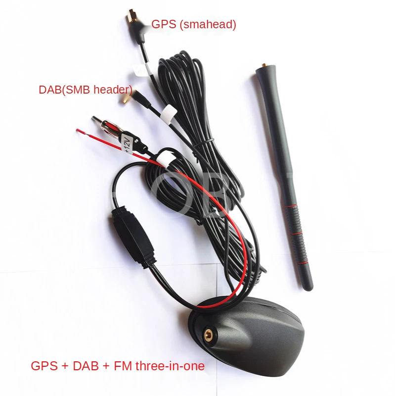Многофункциональная комбинированная антенна GPS + FM/AM DAB встроенная усилителя