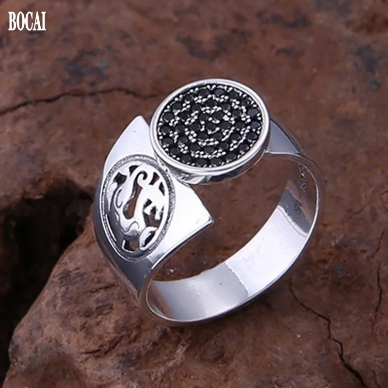 Кольцо мужское из чистого серебра 100% пробы с синим драконом|Кольца| |