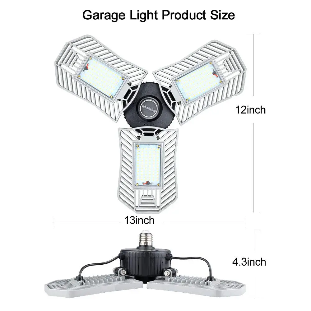 

80W Garage Lighting Super Bright Led Garage Lights 8000lm E26 Spotlights Bulb for Workshop Garage Sports Hall Market