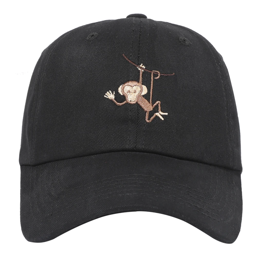 

Monkey Embroidery Baseball Cap Men's Casual Sports Cap Women's Summer Outdoor Sun Hat Adjustable Cotton 2021 New