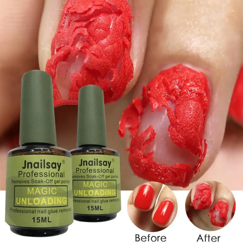 

Профессиональный модный Гель-лак для ногтей объемом 15 мл для удаления акрилового отмачивания, средство для очистки, удобный и простой в исп...