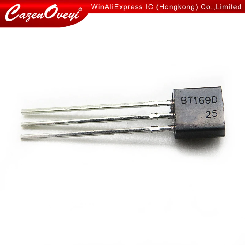 50 шт./лот BT169D BT169 TO 92 симисторов контрольный тиристорный SCR 400V 9A 3 контактный SPT