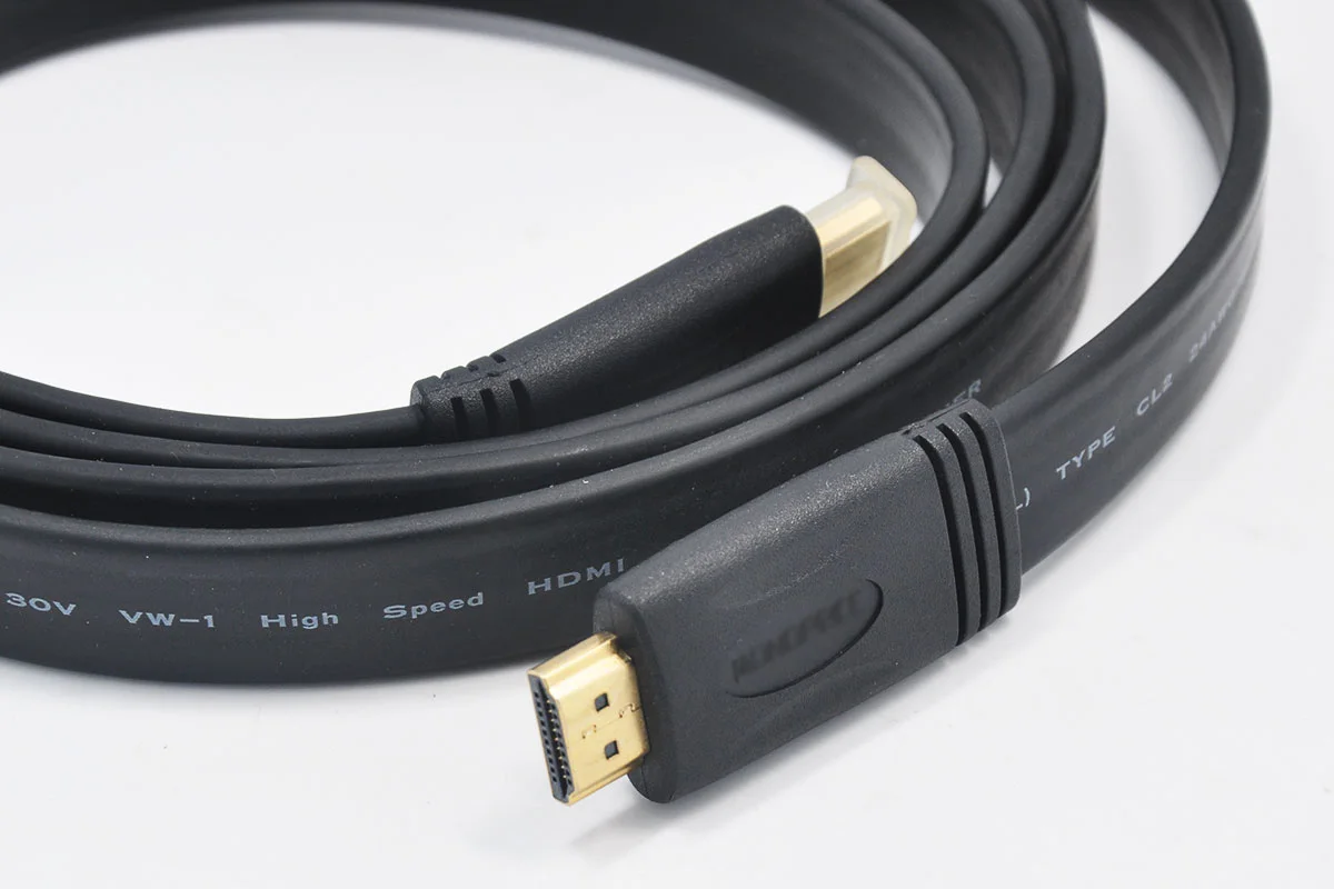 Новый/Высокоскоростной HDMI-кабель 1080p с позолоченной головкой HD-кабель 24awg HH-24FLCL2-06E