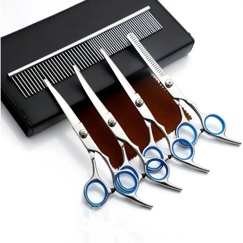 

Dog Grooming Scissors 6 Inch Comb Thinning Stainless Steel for Pet Cats Hair Grooming Scissors Set Yorkie Pomeranian Cutting Fur