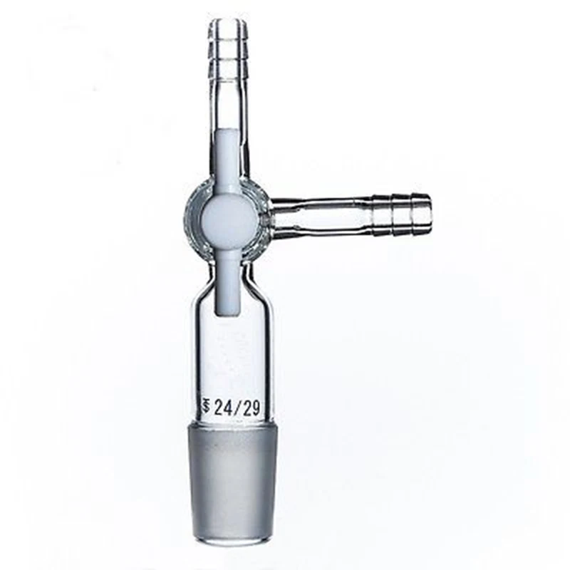 24/29 совместный лабораторный вакуумный адаптер с 8 мм шланговыми соединениями PTFE