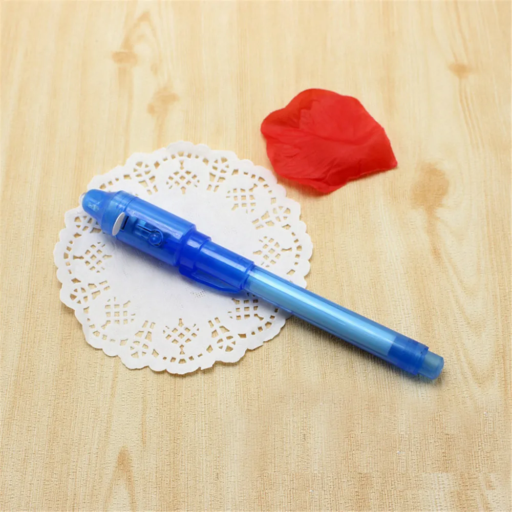 Mini Flashlight UV Light Invisible Ink Magic Led Lights Pen Funny Highlighter Marker Pen For Kids Students Gift#T2