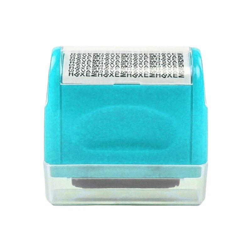 

Identity Theft Prevention Stamp Identity Guard Roller Stamp Wide Rolling Security Stamp 6X6X3cm