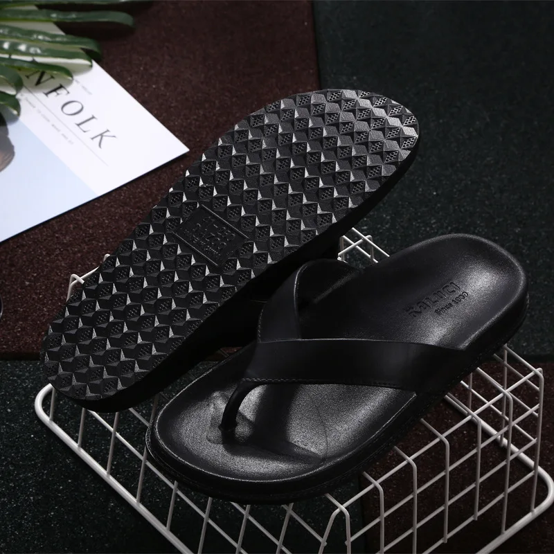 New Arrival Summer Men Flip Flops High Quality Beach Sandals Non-slide Male Slippers Zapatos Hombre Casual Shoes 678 | Обувь