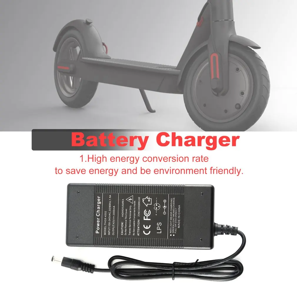 

High Energy Conversion Rate To Save Energy And Be Environment Friendly For Kugoo S2 S3 Electric Scooter Battery Charger