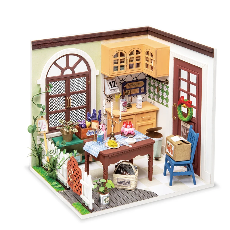 

DIY Dollhouse Wooden Miniature House For Birthday Gift DGM09 Mrs Charlie's Dining Room