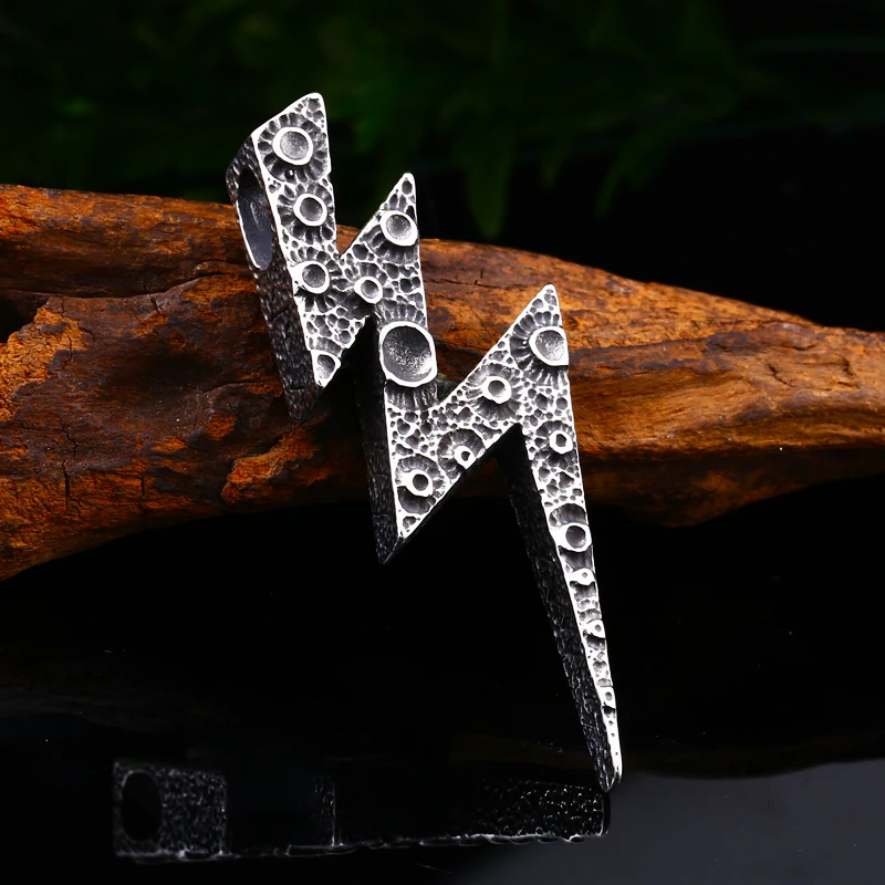 Мужская цепочка от BEIER подвеска молния в стиле ретро из нержавеющей стали