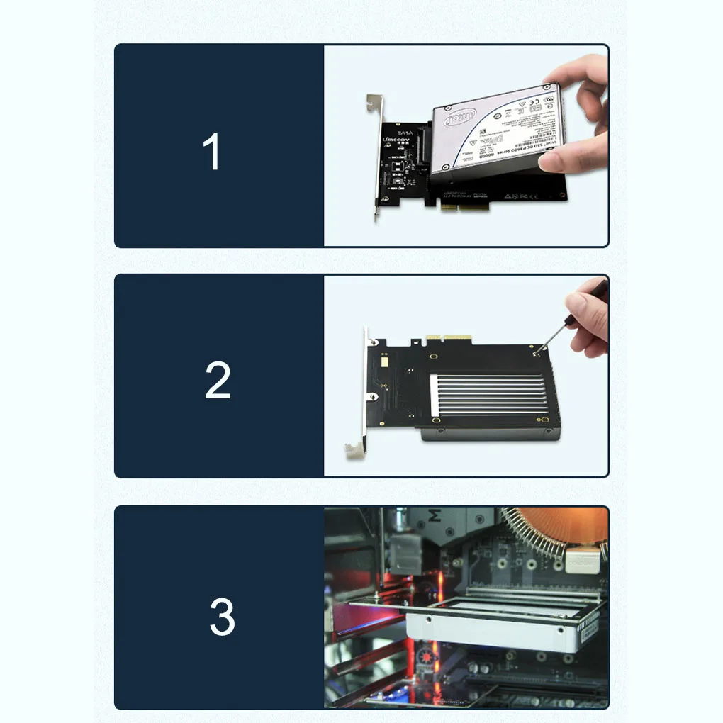 

PCIE Riser U.2 To PCI Express3.0 X4 Adapter Interface Transfer Card X99 Hard Drive Computer Components Expansion For Server